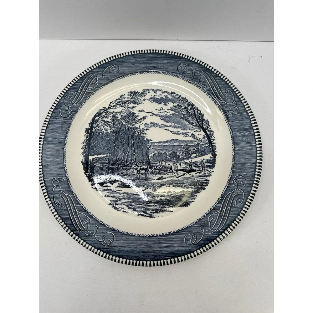 Currier And Ives Vintage 12